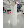 Simple White Sheath Wedding Dress with Beading Wraps